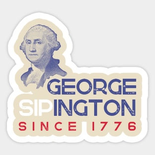 George Sipington Humor Shirt Sticker